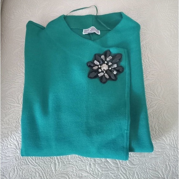Women’s Green Classy Sweater Size LargeNew Without Tag - Picture 3 of 10